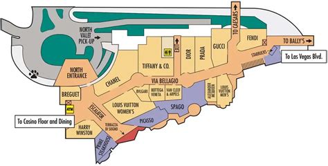 Bellagio Hotel Map