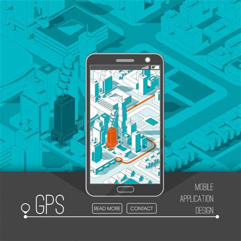 Mobile Gps And Tracking Concept Location Track App On Touchscreen