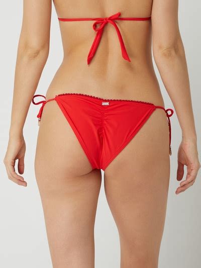 Banana Moon Bikini Slip mit Schnürung Modell Drea rot online kaufen