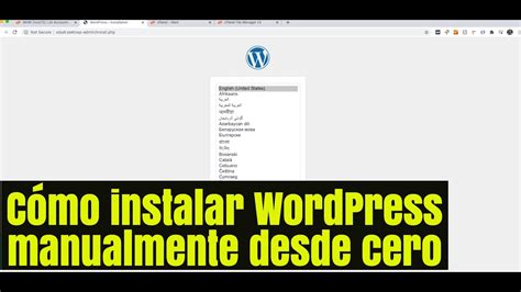 C Mo Instalar Wordpress Manualmente Desde Cero Namecheap Video