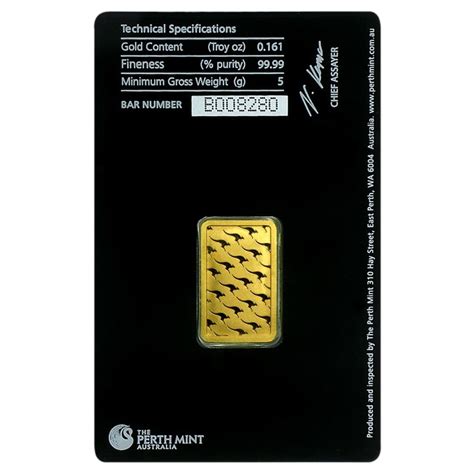 Perth Mint 5 Gram 9999 Gold Bar Great American Coin Company Great American Coin Company®