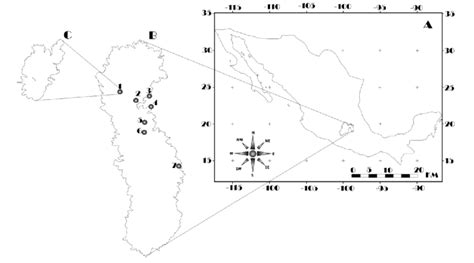 Outline Map Of Mexico A Showing The Iztaccíhuatl Popocatépetl