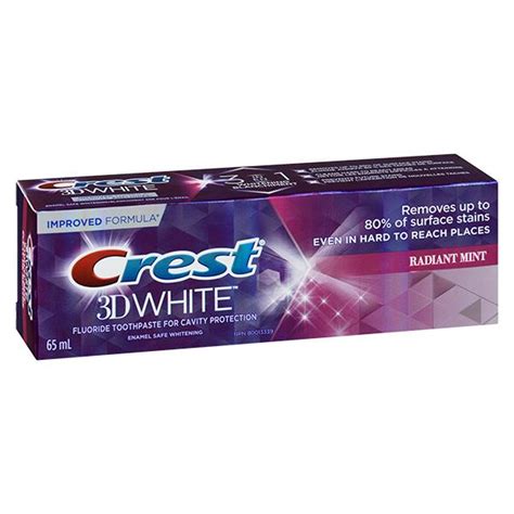 Crest 3D White Toothpaste - Radiant Mint 65ml | Whistler Grocery ...