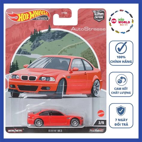 Xe mô hình Hot Wheels Premium Auto Strasse Series BMW M3 E46 HCK19 bánh cao su Shopee Việt Nam