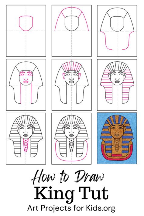 Learn How To Draw King Tut With An Easy Step By Step Tutorial Free PDF