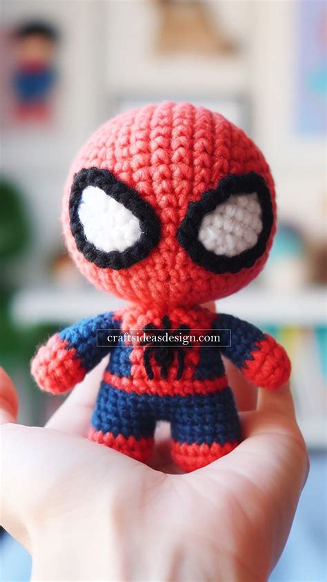 Spider Man Amigurumi Free Pattern