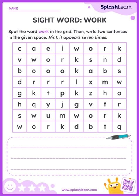 Spot The Sight Word Live Worksheet Ela Worksheets Spl
