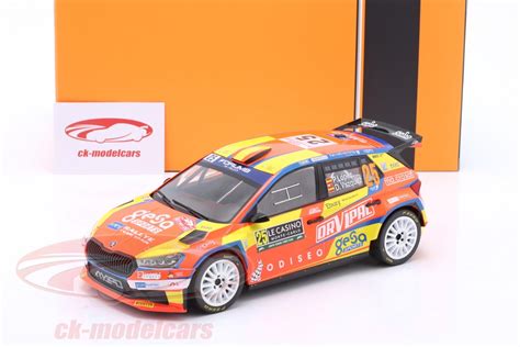 Ixo 118 Skoda Fabia Rs Rally2 25 9th Rallye Monte Carlo 2024 Lopez
