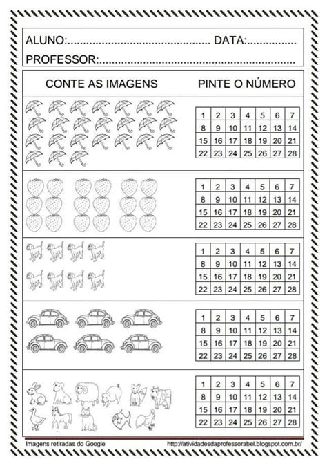 Atividade Numeros Ate 30 - Atividades Com Numeros Ate 30