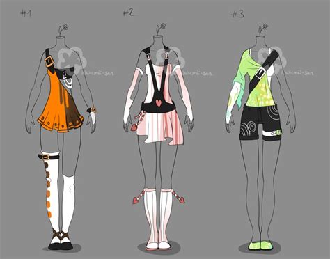 Some Outfit Adopts 11 Sold By Nahemii San On Deviantart Anime Outfits Futuristic Dress