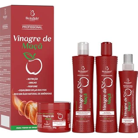 Kit Capilar Vinagre de Maçã Bio Instinto Shopee Brasil