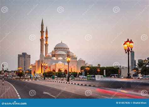 Al Noor Mosque Sharjah Uae Editorial Photo Image Of Architecture