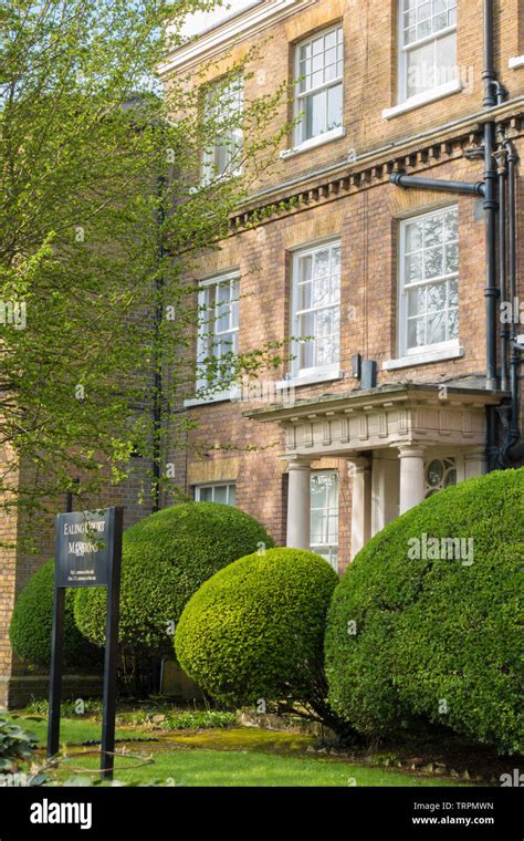 Outside Close Front View Of Ealing Court Mansions An Elegant Period