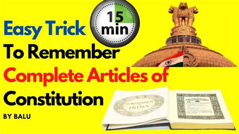 Complete Articles Of The Constitution Tricks To Remember YouTube