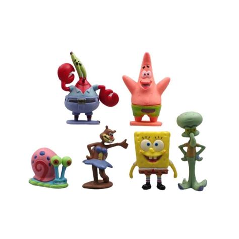 Kit Bonecos Do Bob Esponja Miniaturas Pronta Entrega Falcor