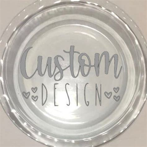 Custom Engraved Glass Pie Plate Custom Etched Glass Pie Etsy