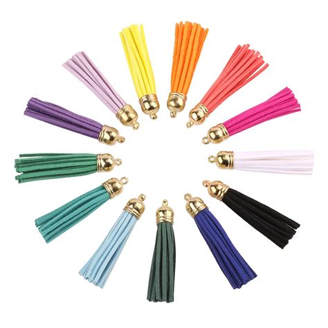 Pcs Lot Colors Available Leather Tassels Diy Tassel Suede Tassels