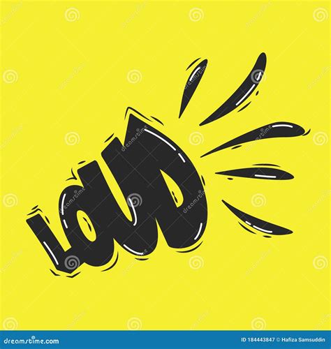 Word Loud Vector Illustration Decorative Background Design Stock