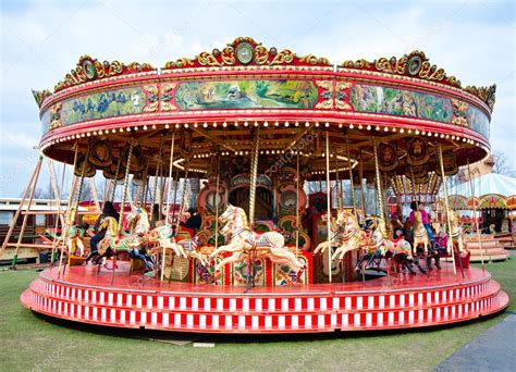 Colorful Carousel In Reading Berkshire England Stock Editorial Photo