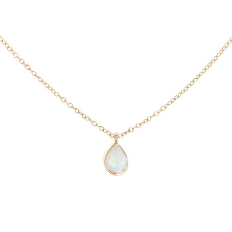 Opal Teardrop Necklace Catbird