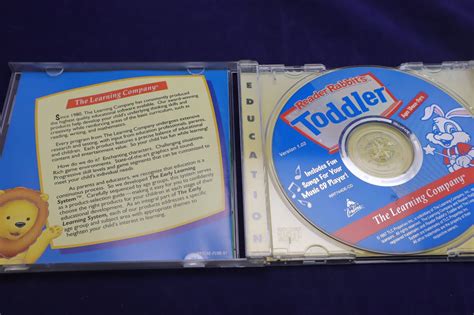 The Learning Company Reader Rabbits Toddler 1997 Pc Cd Rom Computer