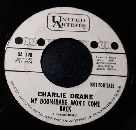 Charlie Drake My Boomerang Won T Come Back 1961 Vinyl Discogs