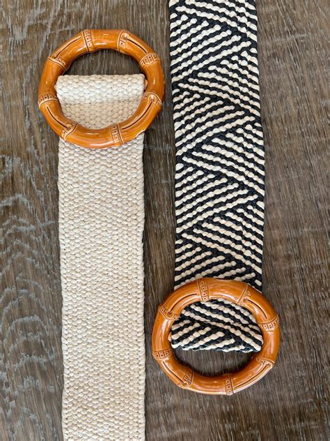 Boho Raffia Elasticated Beltsfashionable Vintage Belts Etsy