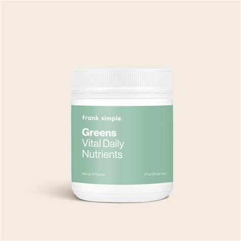 Greens Vital Daily Nutrients Frank Simple