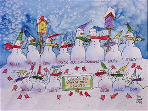 Snowman Family Painting at PaintingValley.com | Explore collection of ...
