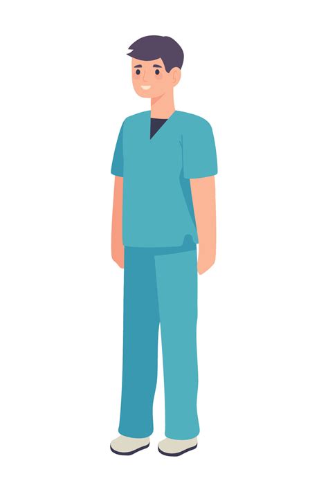 male nurse character 17121841 Vector Art at Vecteezy