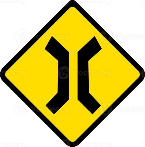 Narrow Bridge Road Signs Warning Signs Icons 29336523 Png