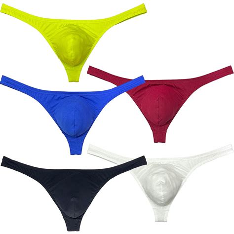 Botmois Pack Men S T Back Briefs Cheeky Low Rise Bikini Tangas Posing Pouch Thongs Mini