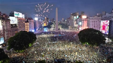 Argentina Campe N C Mo Ser N Los Festejos Con Los Jugadores En El Obelisco