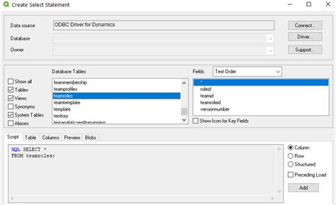 Connecting Qlikview To Dynamics Via Odbc Driver