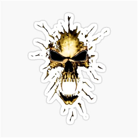 Gothic Vampire Skull Sticker For Sale By Anebius Redbubble
