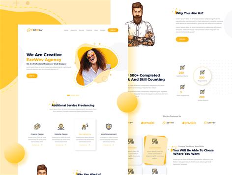 Agency Landing Page Behance