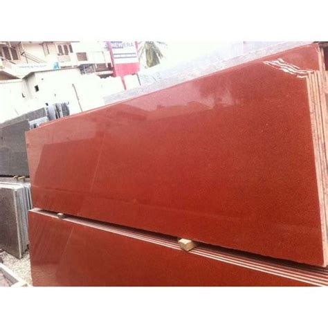 Polished Lakha Red Granite Slab For Countertops Thickness Mm