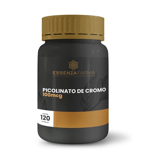 Picolinato de Cromo 100mcg 120 cápsulas Essenza Farma