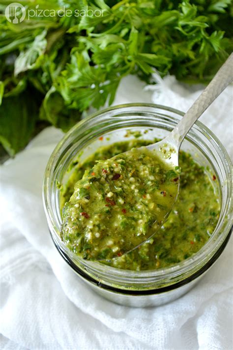 Chimichurri Con Albahaca Pizca De Sabor