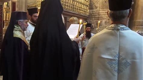 Явление на небе Креста Господня - зачитывание письма Патриарха ...