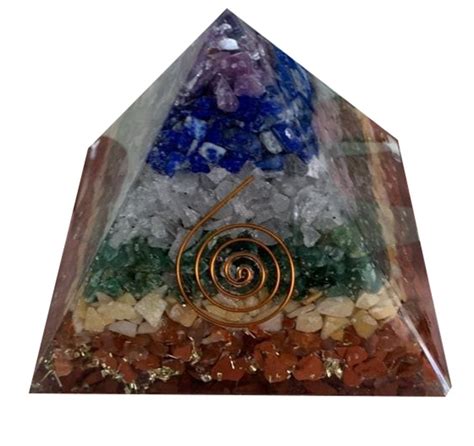 Multicolor Crystal Orgonite Pyramid For Healing At Rs Piece In