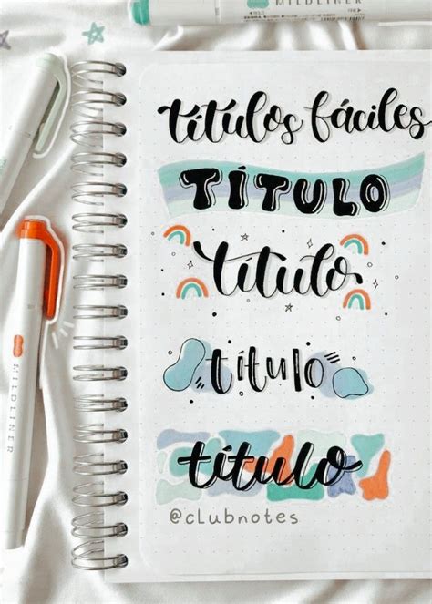 Ideias De T Tulos Aesthetich Libreta De Apuntes Titulos