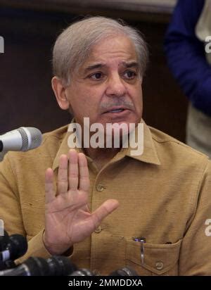 FILE Pakistan S Opposition Leader Shahbaz Sharif Speaks During A News