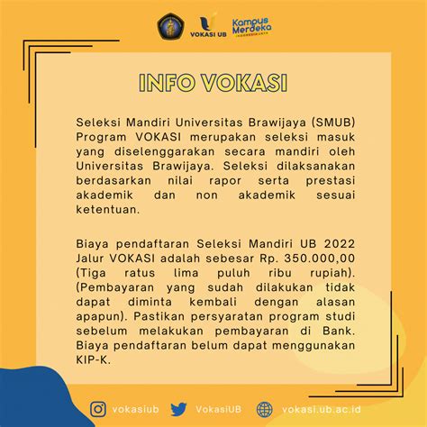 Penerimaan Mahasiswa Baru Melalui Jalur Seleksi Mandiri Program Vokasi