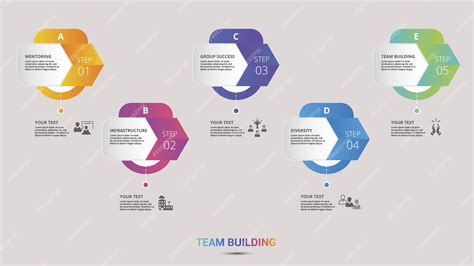 Premium Vector | Infographic team building icons vector illustration ...