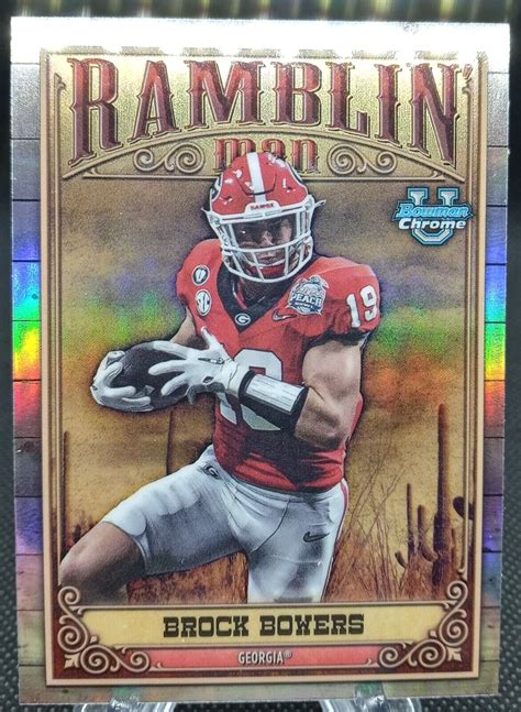 2023 Bowman Chrome U BROCK BOWERS Ramblin Man Refractor Georgia