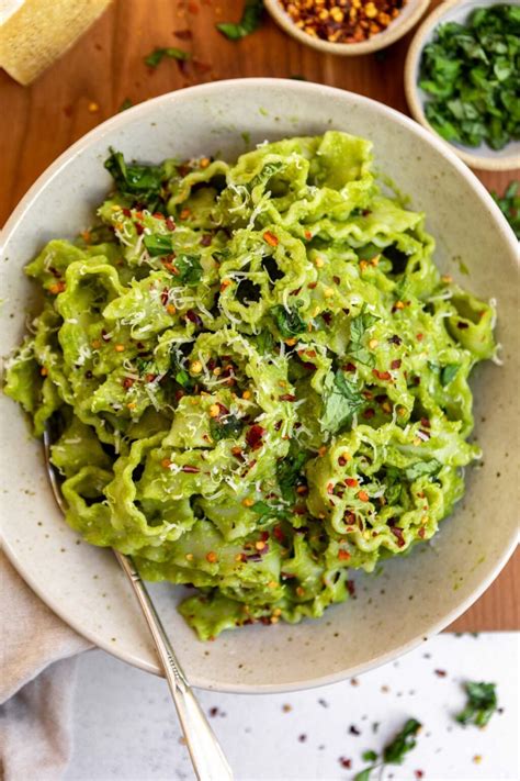 Vegan Avocado Pesto Pasta Eat With Clarity