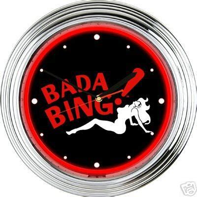 Bada Bing Neon Clock Sign (Sopranos HBO Strip Bar) | #26488797