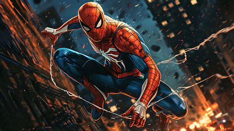 4k Aesthetic Spider Man Flight Wallpaper Pc Desktop Adventure