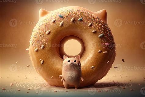 Cat Donut Shape Illustration 23940159 Stock Photo At Vecteezy
